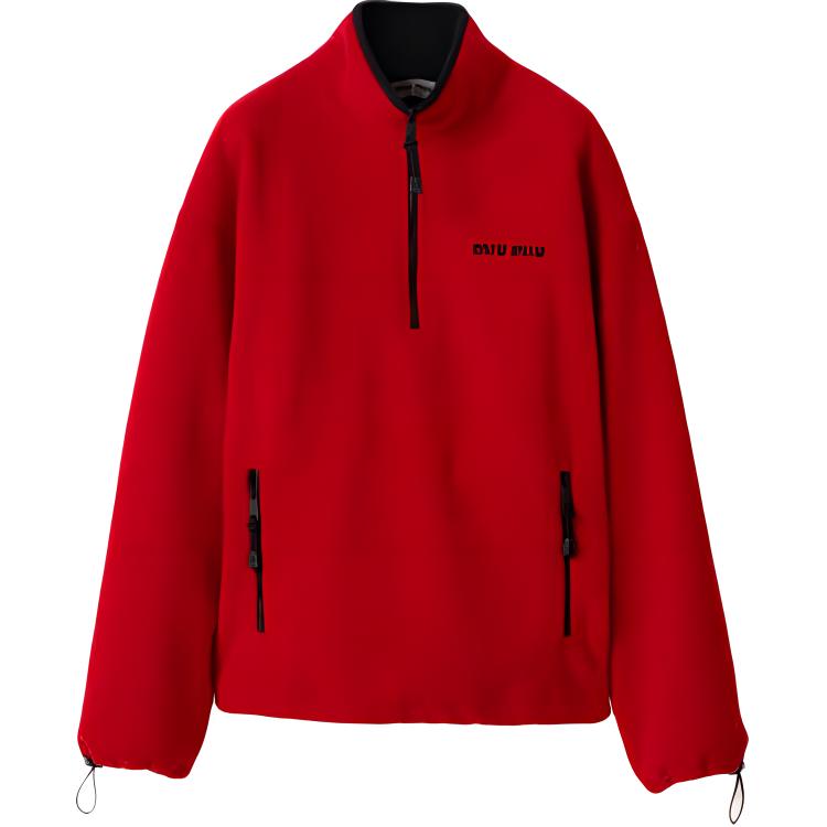 

Толстовка SS25 женская MIU MIU, красный
