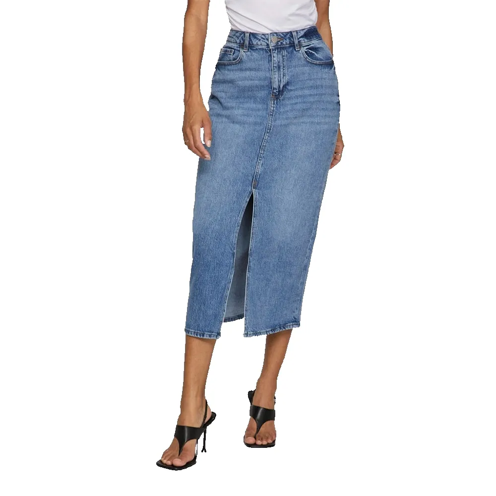 

Юбка Vila Jaf denim skirt, синий