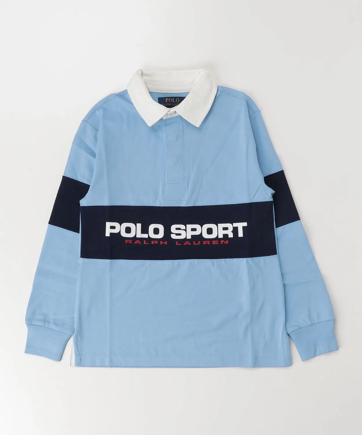 Футболка поло хлопковая Ralph Lauren Polo Sport синяя — фото 3