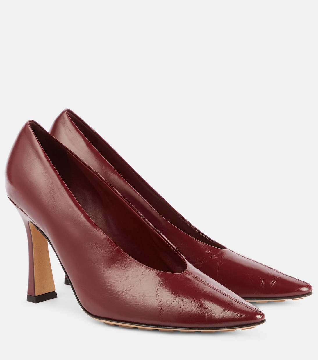 Туфли-лодочки Sofia 90 из кожи Bottega Veneta, Barolo