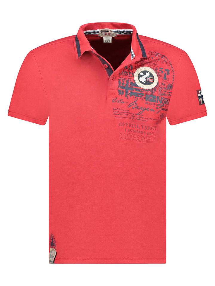 

Футболка поло Karuen Geographical Norway, красный