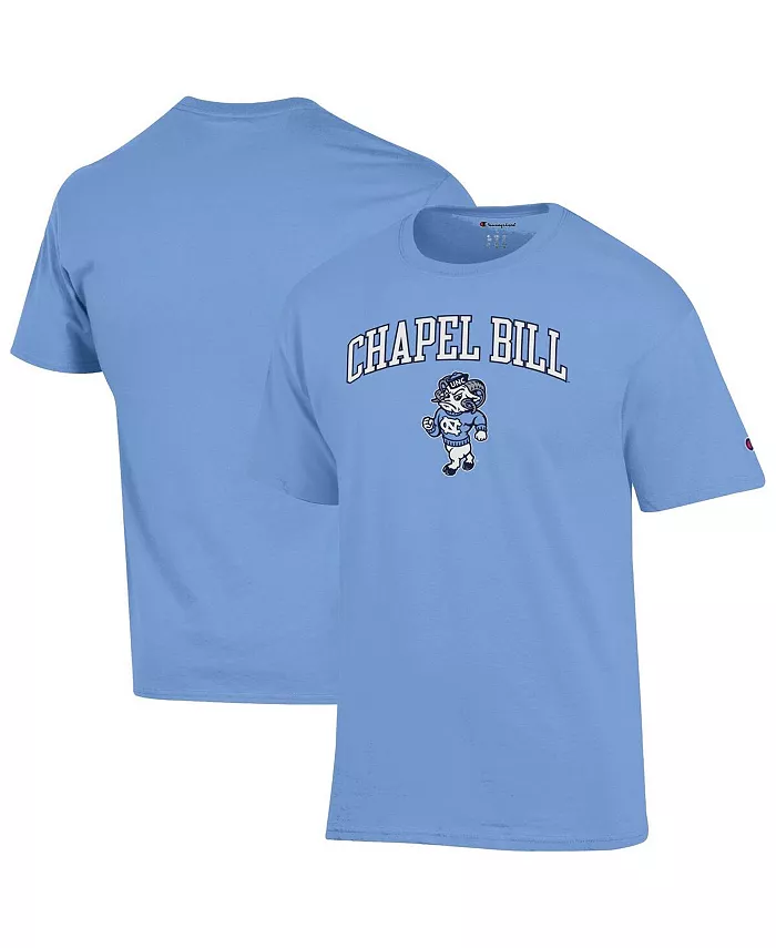 

Мужская футболка Carolina Blue North Carolina Tar Heels Chapel Bill Mascot Champion