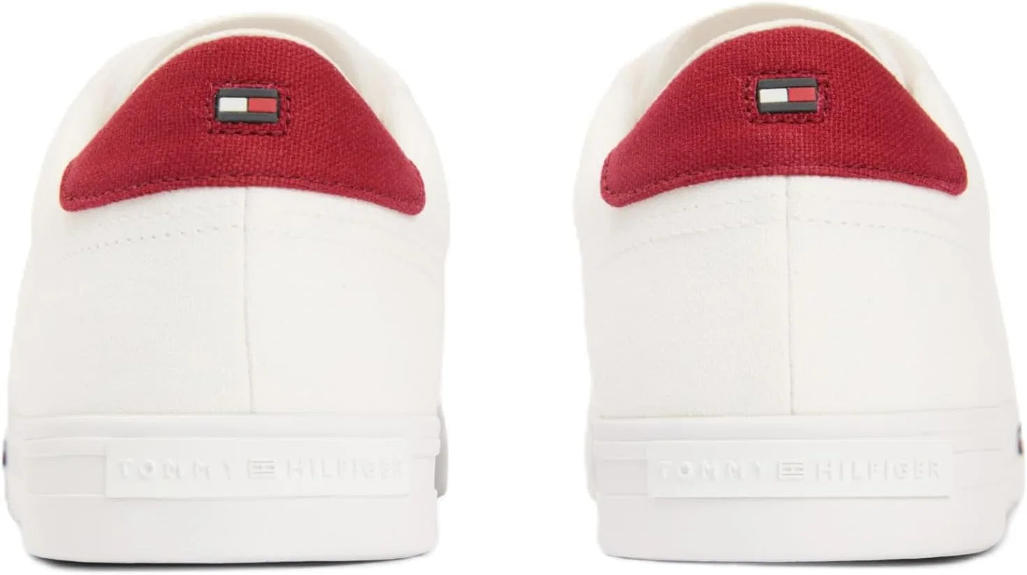 Мужские низкие кроссовки Tommy Hilfiger Vulc Core RWB с длинными шнурками CVS Fm0fm05813, White — фото 3