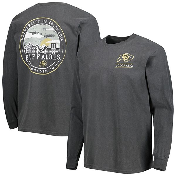 

Мужская черная футболка с длинным рукавом Colorado Buffaloes с круговым принтом кампуса Image One