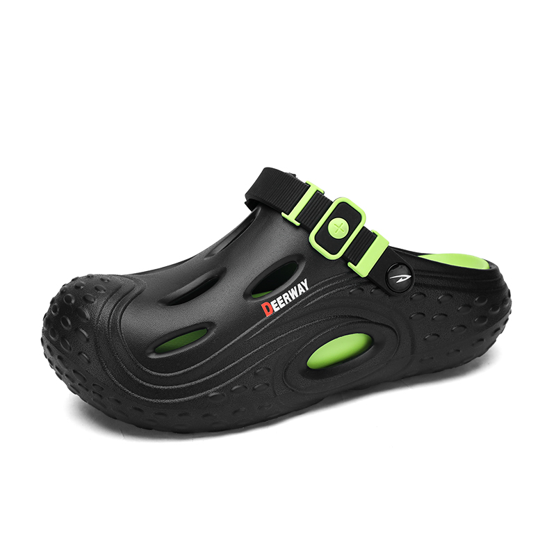 

DEERWAY Клоги мужские черно-зеленые, цвет Black Green