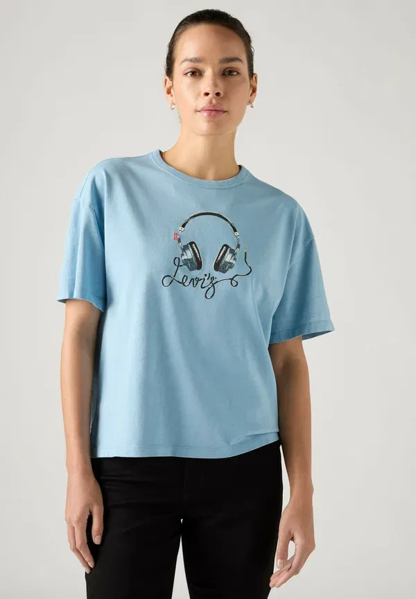 Футболка с принтом Levi'S, lse denim headphones coral blush, кораллово-розовый — фото 4