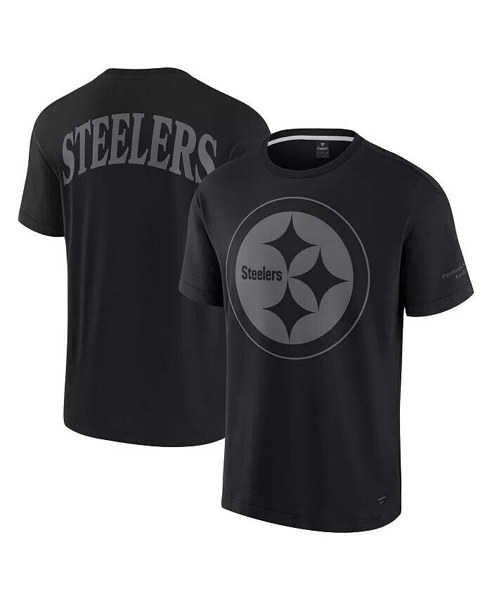 

Мужская и женская черная футболка Pittsburgh Steelers Elements Iconic Fanatics