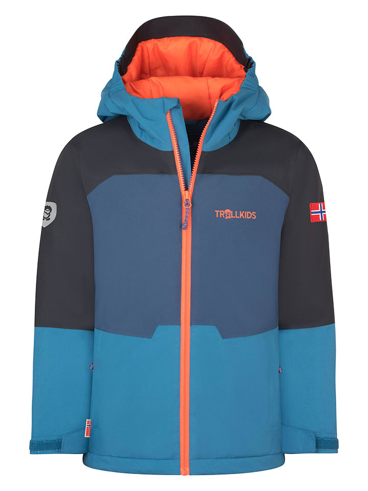 

Функциональная куртка Хардангер синего цвета Trollkids