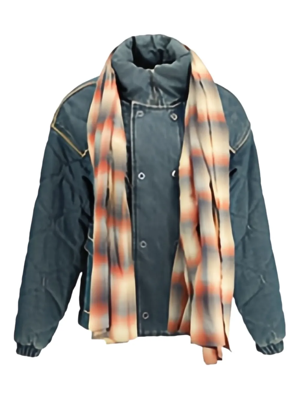 

Джинсовая куртка с отделкой в виде шарфа MARBELL, синий