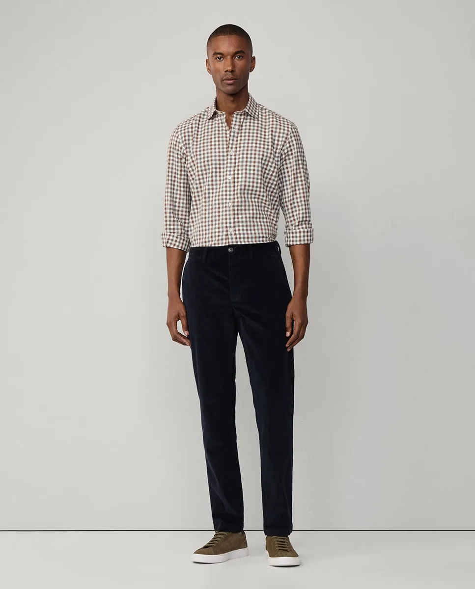 

Мужские вельветовые брюки чинос прямого кроя Façonnable, синий