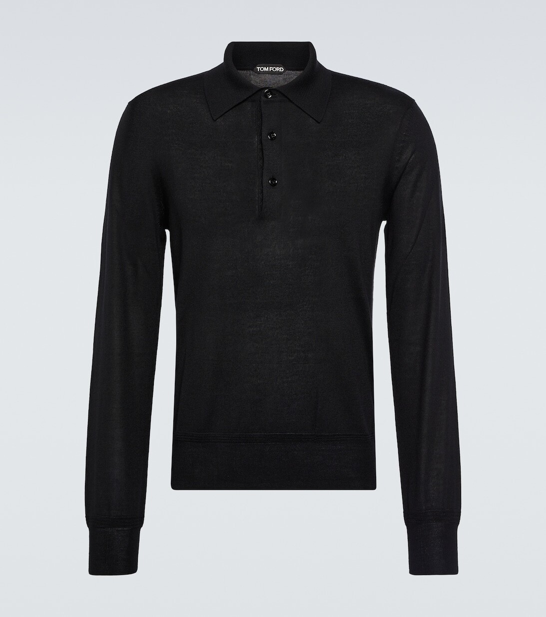 

Свитер Polo из кашемира и шелка Tom Ford, черный