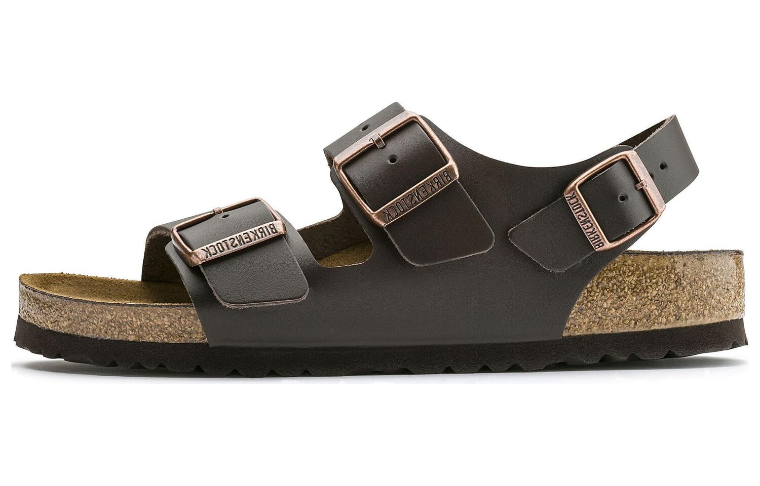 Сандалии-слайды унисекс Birkenstock, темно-коричневый