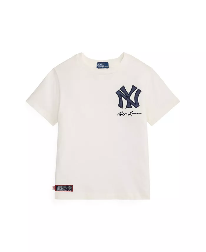 

Футболка с символикой Yankees для малышей и мальчиков Polo Ralph Lauren, белый