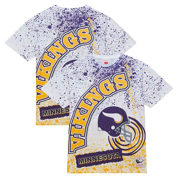 

Мужская белая футболка minnesota vikings team burst sublimated Mitchell & Ness