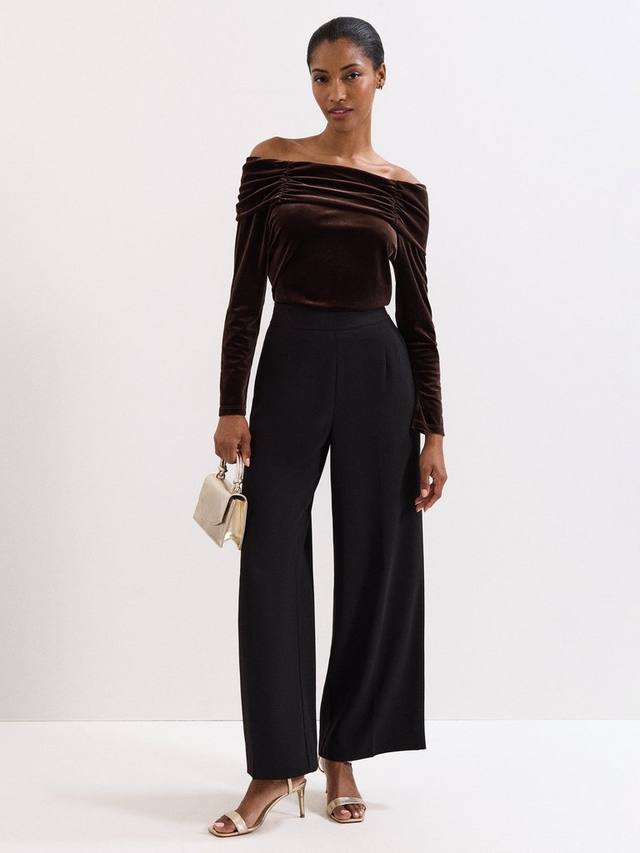 

Топ бардо Orelia из вельвета Phase Eight, Bronze