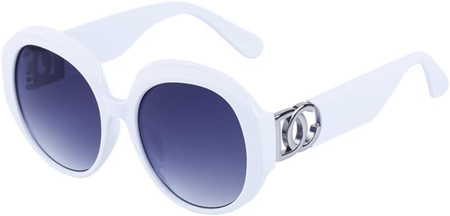 

Солнцезащитные очки SteamPunk 2026 овальной формы, увеличенного размера, для женщин, винтажные солнцезащитные очки для мужчин, WTY043, белые, один размер MTZJH, One Color