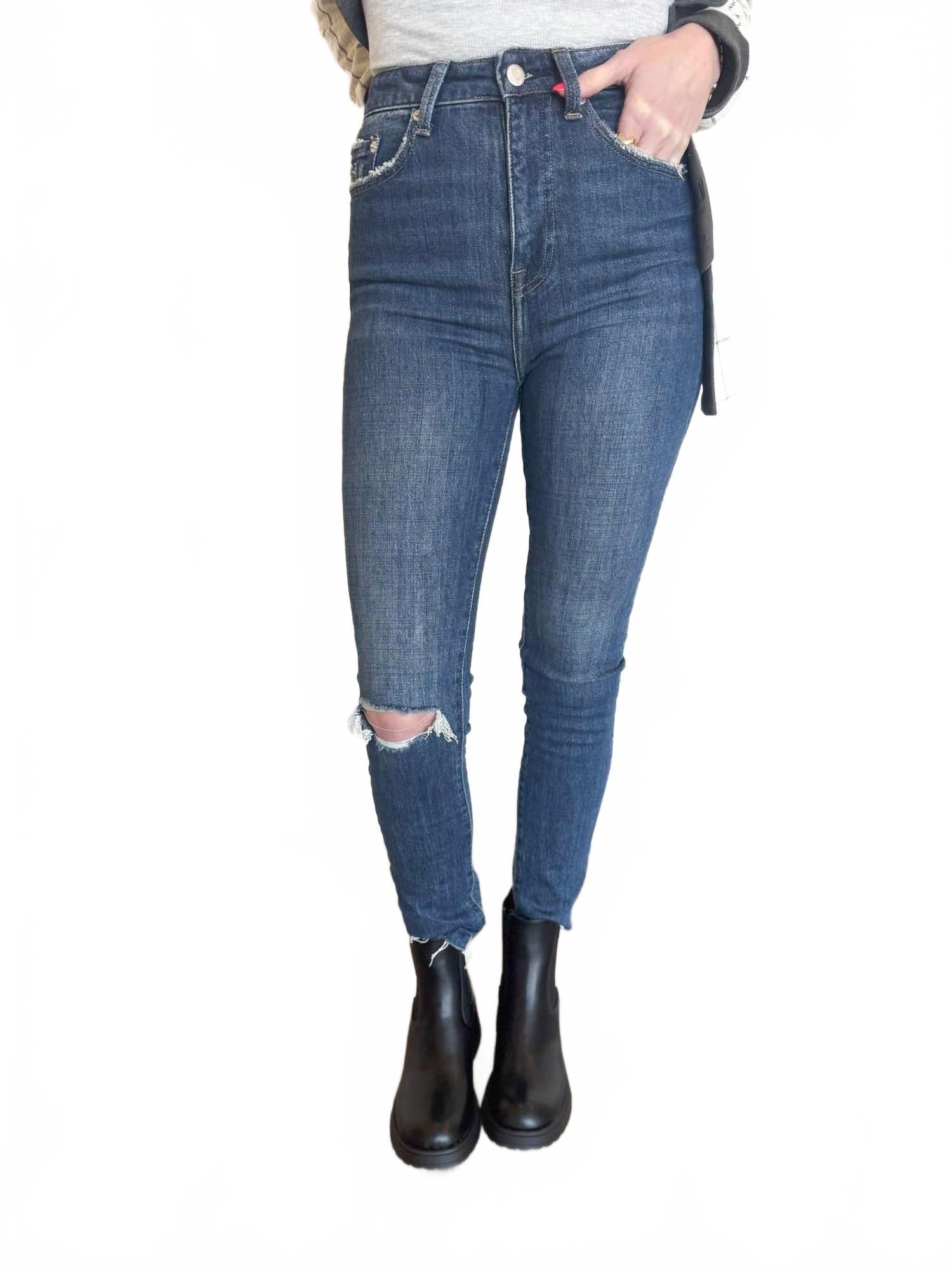 

Элоди Винтаж Скинни Джинсы в дениме PISTOLA, Denim