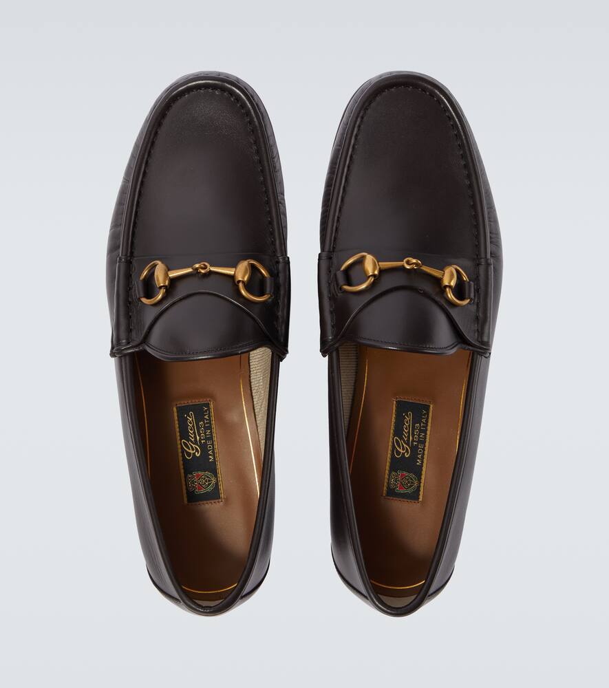 Лоферы Horsebit 1953 из кожи Gucci, Dk Brown Pigments — фото 4