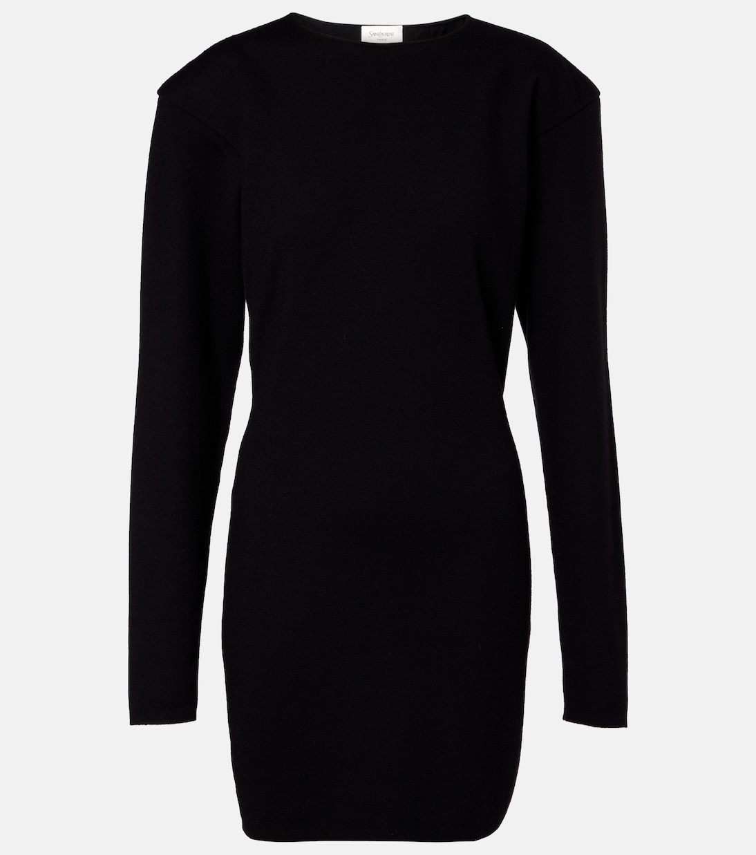 

Мини-платье из смесовой шерсти Saint Laurent, Noir