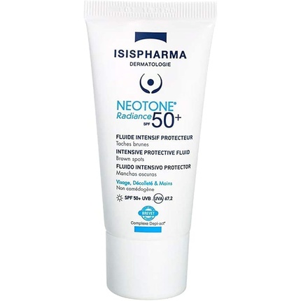 

Увлажняющий крем для лица Neotone Radiance SPF 50+ — защита от ультрафиолета, ультрафиолета В и синего света Isispharma