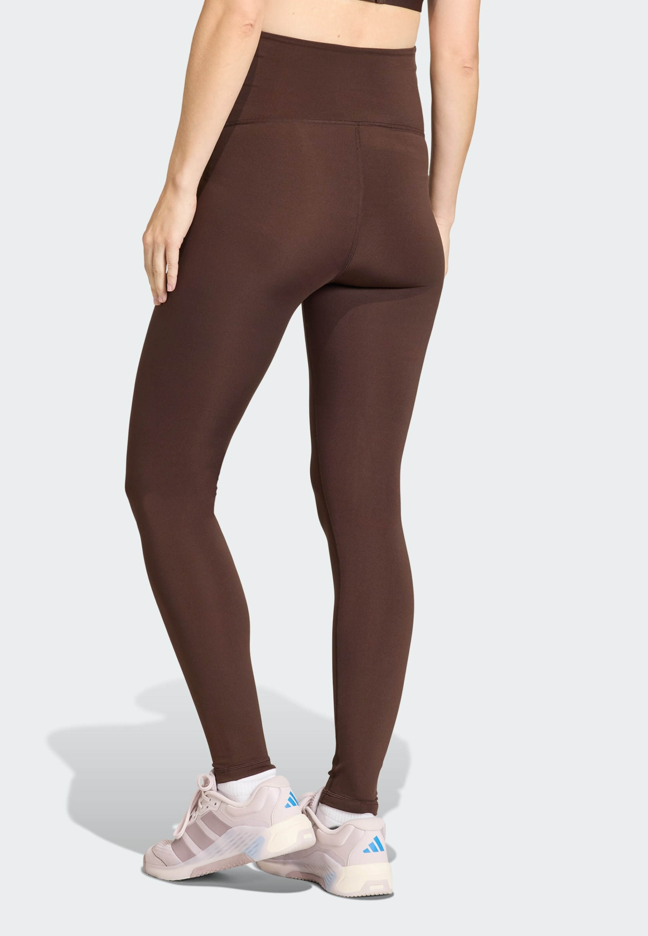 Adidas Performance Узкие спортивные штаны 'Optime Essentials' в цвете Chocolate — фото 3