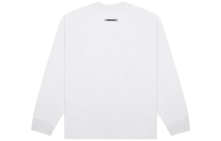 Футболка Fear of God Essentials SS20 3D Silicon Applique Boxy Long Sleeve T-Shirt 'White' FOG-SS20-293, белый — фото 2