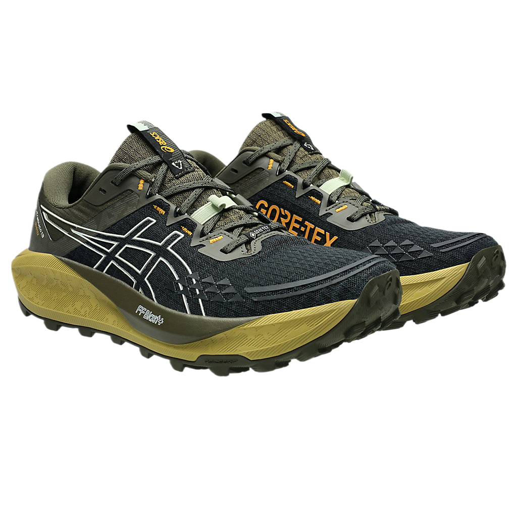 ASICS GEL TRABUCO 13 Абразивоустойчивые низкие беговые кроссовки мужские черные - черный, цвет Black — фото 2