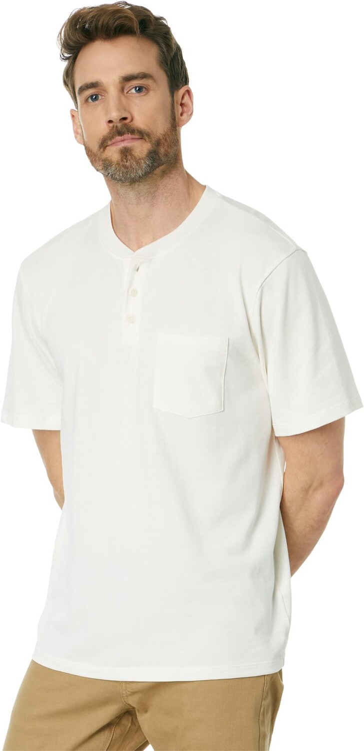 

Футболка Madewell Short Sleeve Pocket Henley, цвет Lighthouse