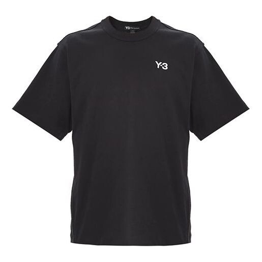 

Футболка men's y-3 alphabet logo casual short sleeve black t-shirt Adidas, черный