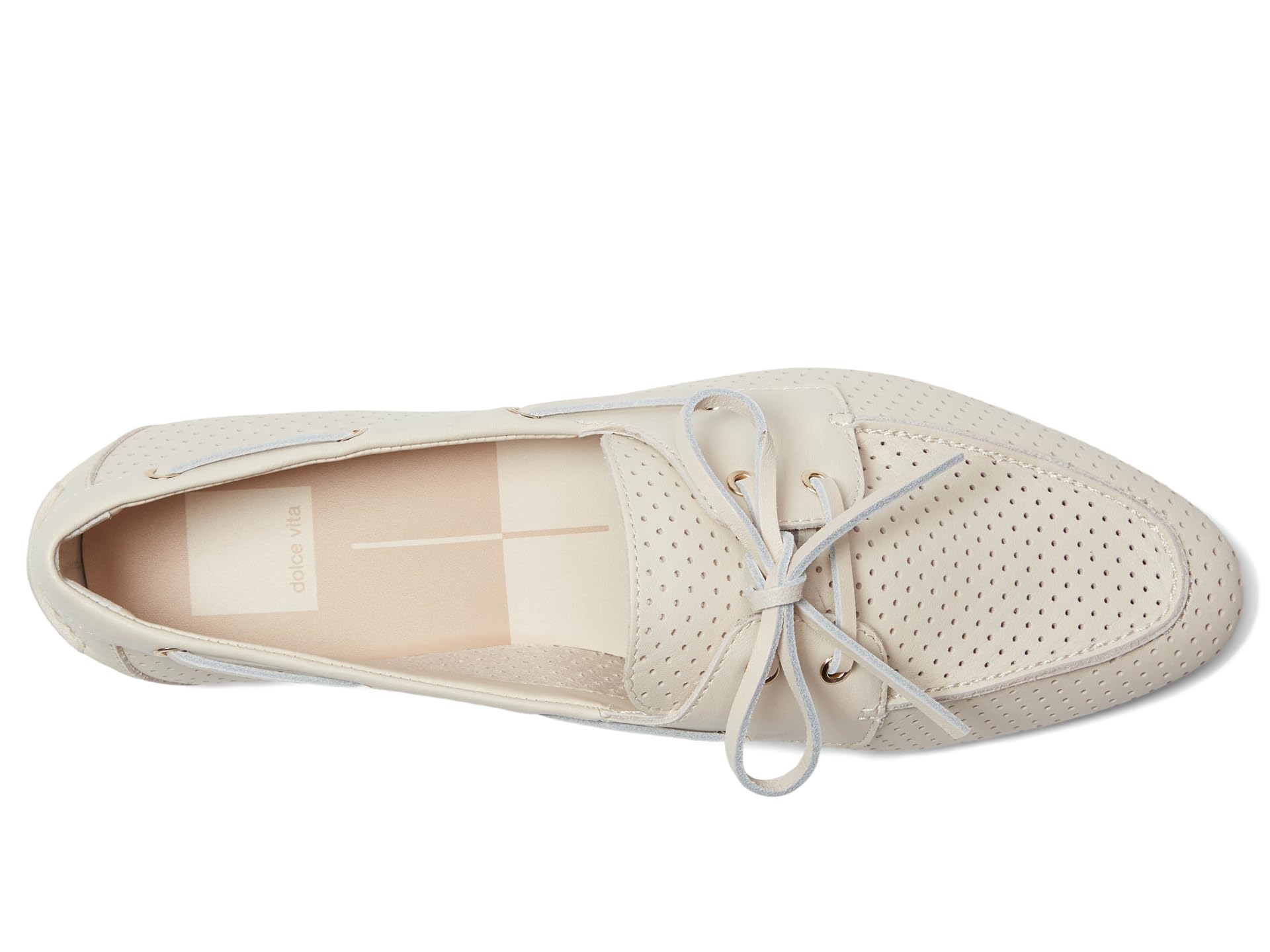 Лоферы Dolce Vita Lakin, цвет Ivory Perforated Leather — фото 2