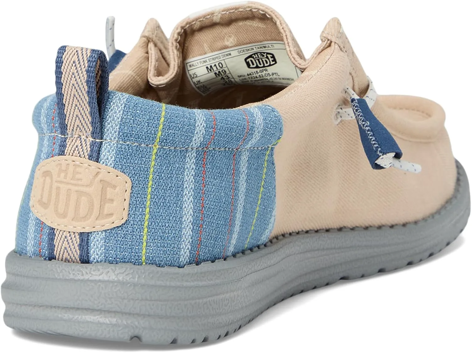 HEYDUDE Mens Wally Funk Striped Denim, мультиколор — фото 4