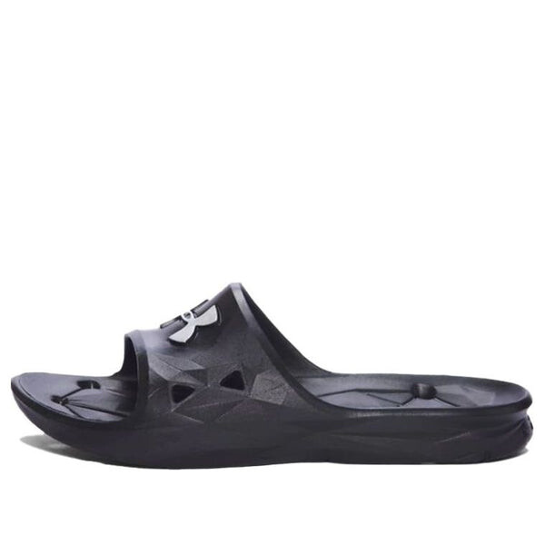 

Тапочки locker 3 slides 'black silver' Under Armour, черный