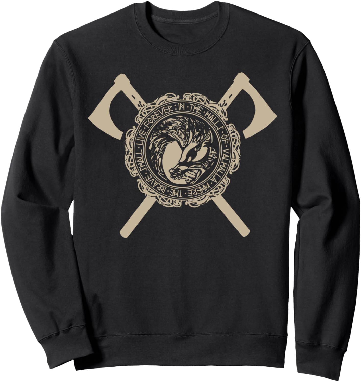 

Один, скандинавская мифология, толстовка с изображением волка Фенрира Skol Nordic Viking Helmet Shirt, черный