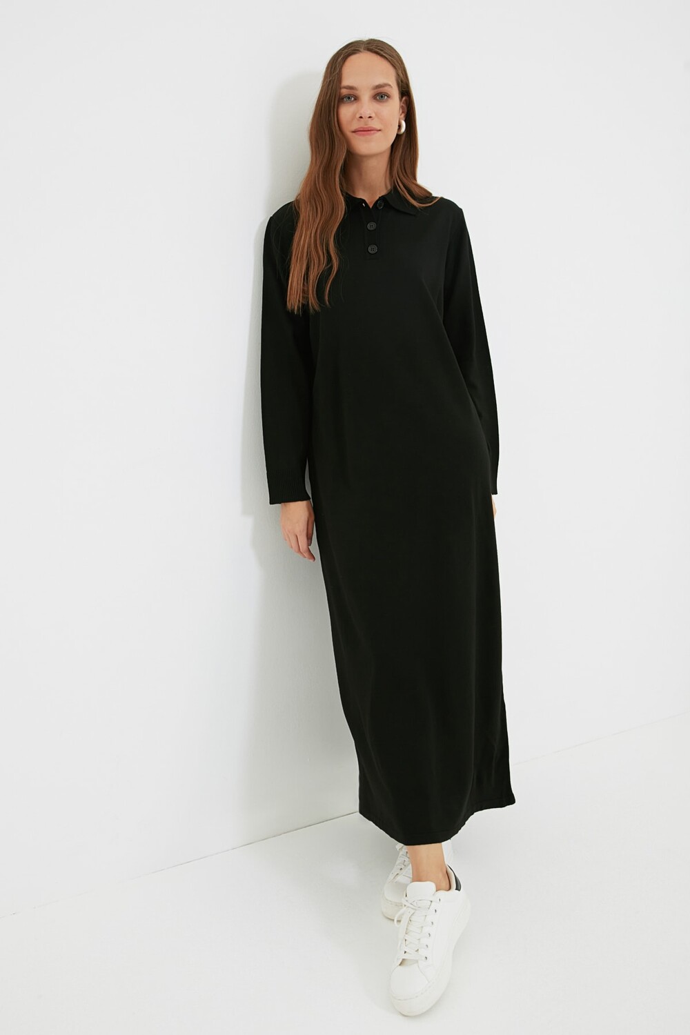 

Платье - Черное - Свободное Trendyol Modest, черный