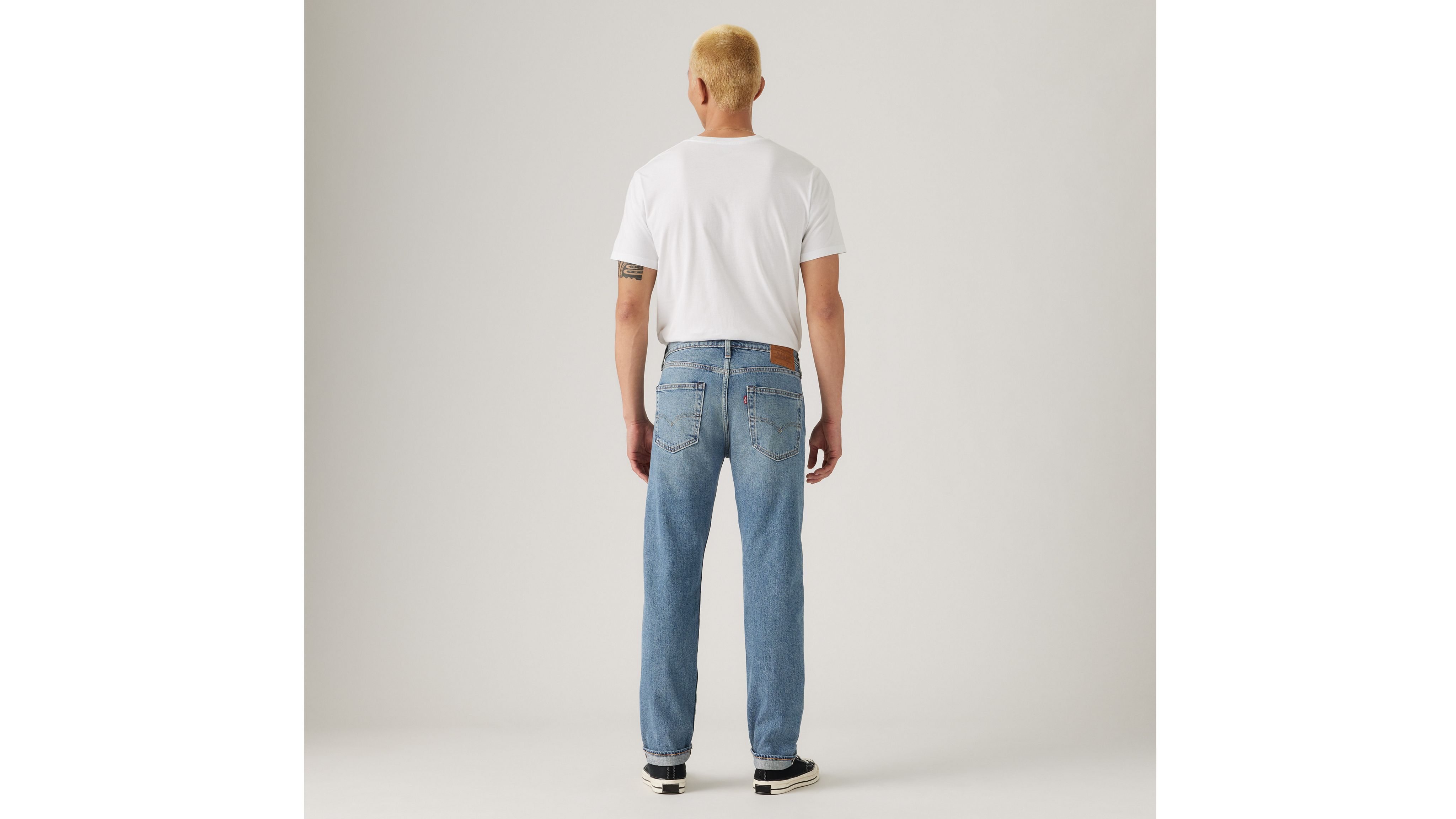 Мужские джинсы 502 Taper Fit Selvedge Levi's, New Friends - Medium Wash — фото 3
