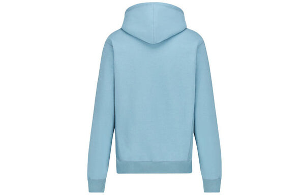 Толстовка men's x peter doig crossover fw21 cotton fleece material light blue Dior, голубой — фото 2