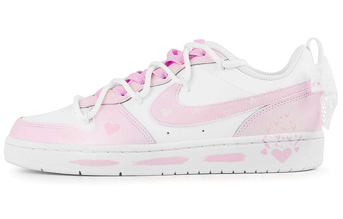 

Женские кроссовки для скейтбординга Nike Court Borough, White/Pink