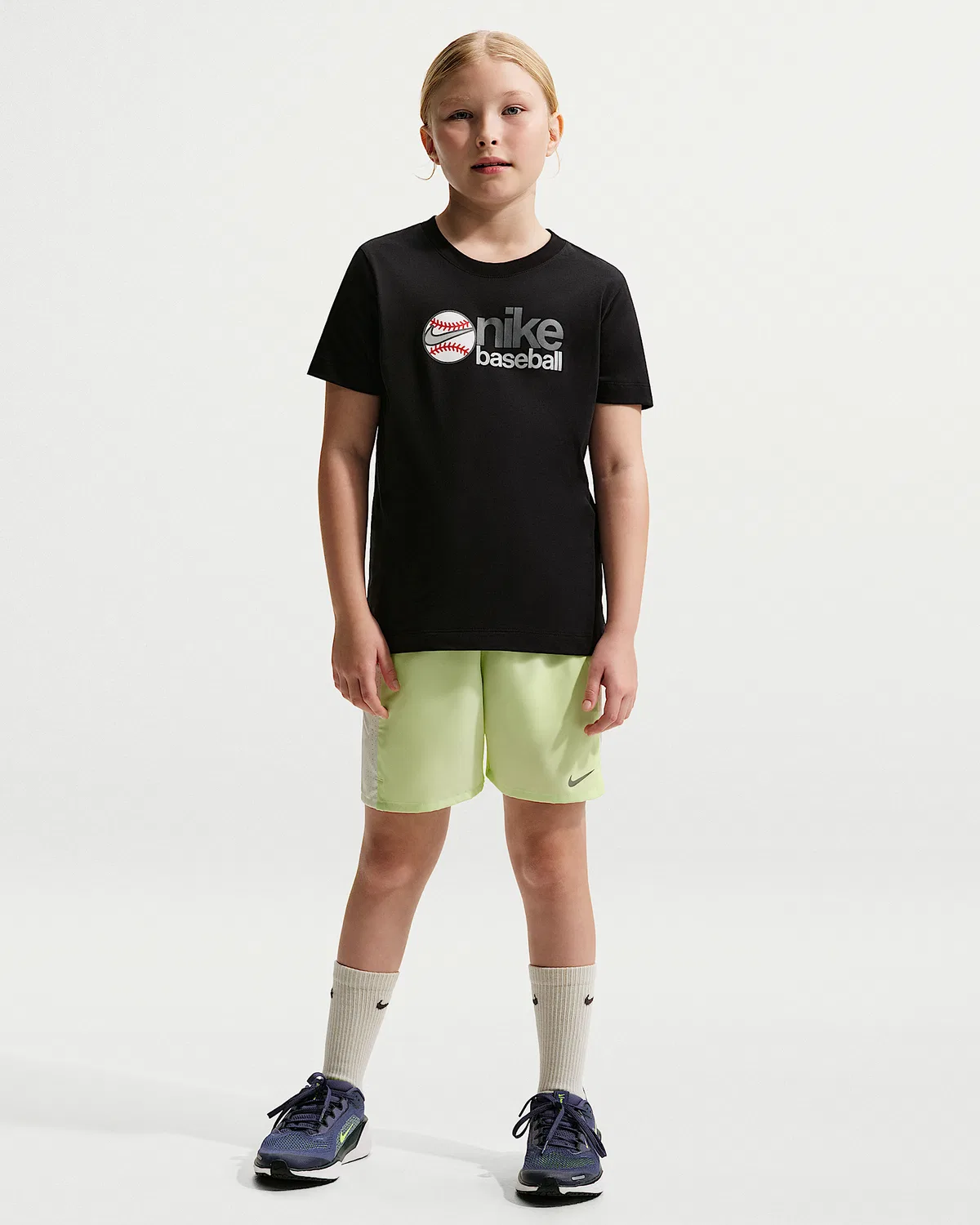 Детская бейсбольная футболка Nike, Black — фото 4