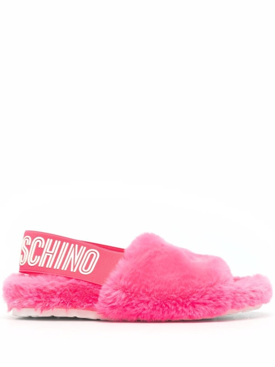 

Сандалии с мехом Love Moschino, розовый