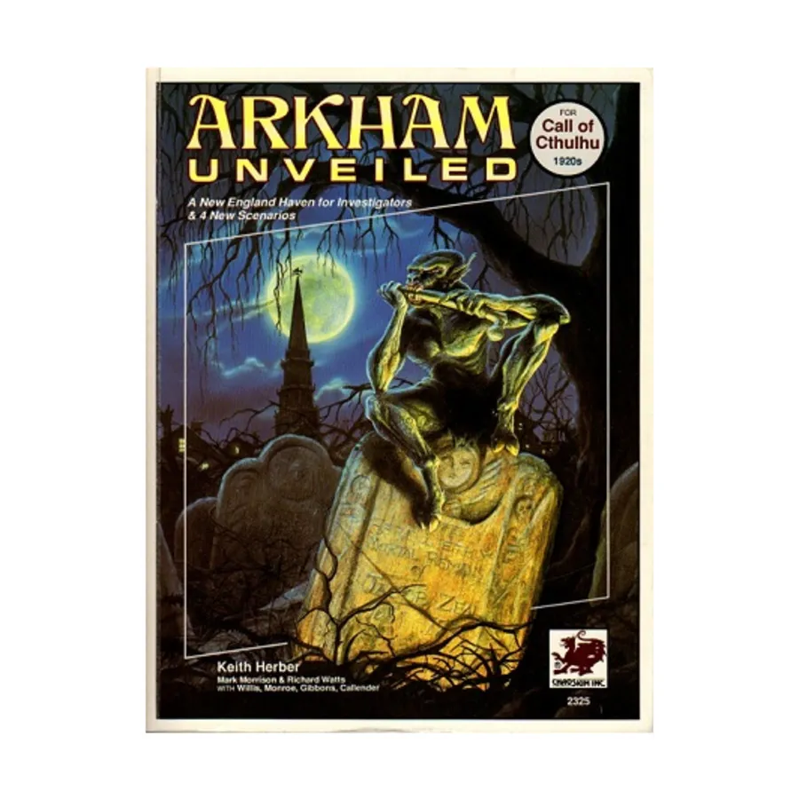 

Arkham Unveiled, Call of Cthulhu - Rule, Source & Supplement Books (Chaosium 1st-5.5 Editions), мягкая обложка