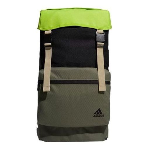 

Рюкзак adidas Flap Two-Layer Backpack 'Black Green', черный