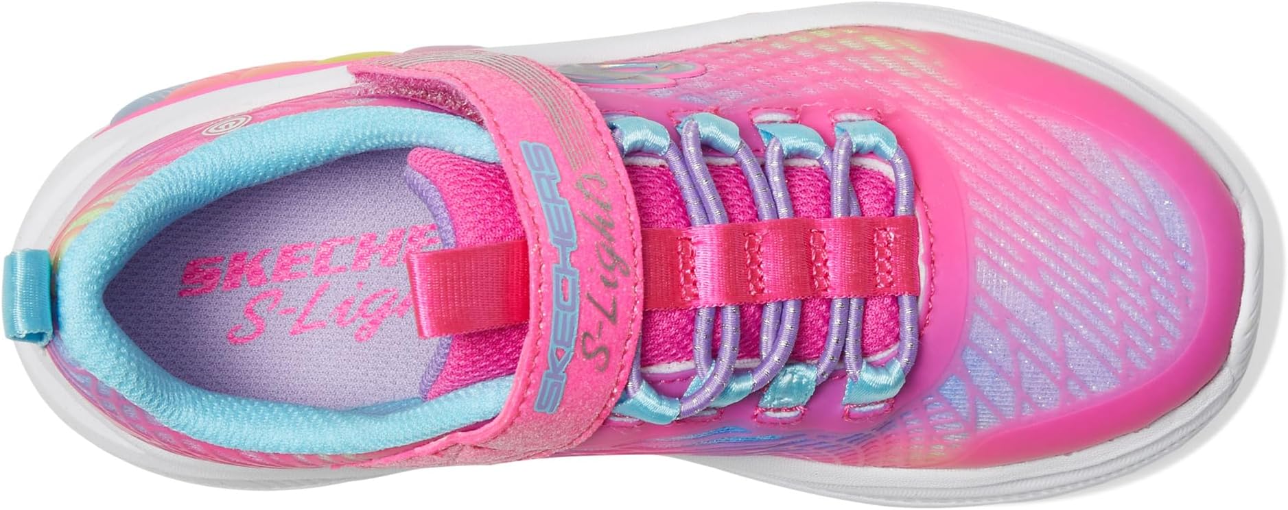 Кроссовки SKECHERS KIDS Rainbow Cruisers - Rainbow Reflection 303722L, Hot Pink/Multi — фото 2