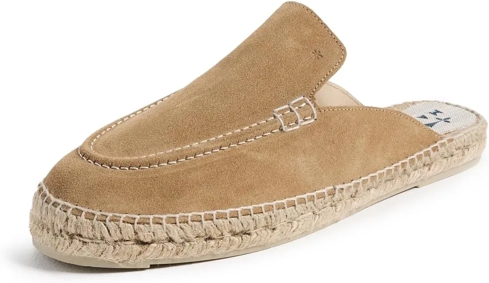Лоферы Manebi Suede Traveler Mule, замша мытый бежевый