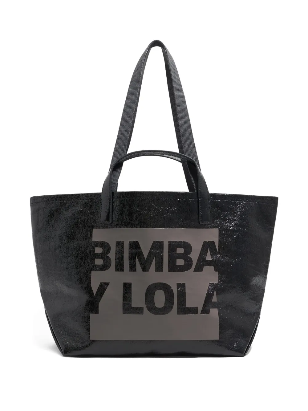

Большая сумка-тоут с принтом-логотипом Bimba y Lola, черный