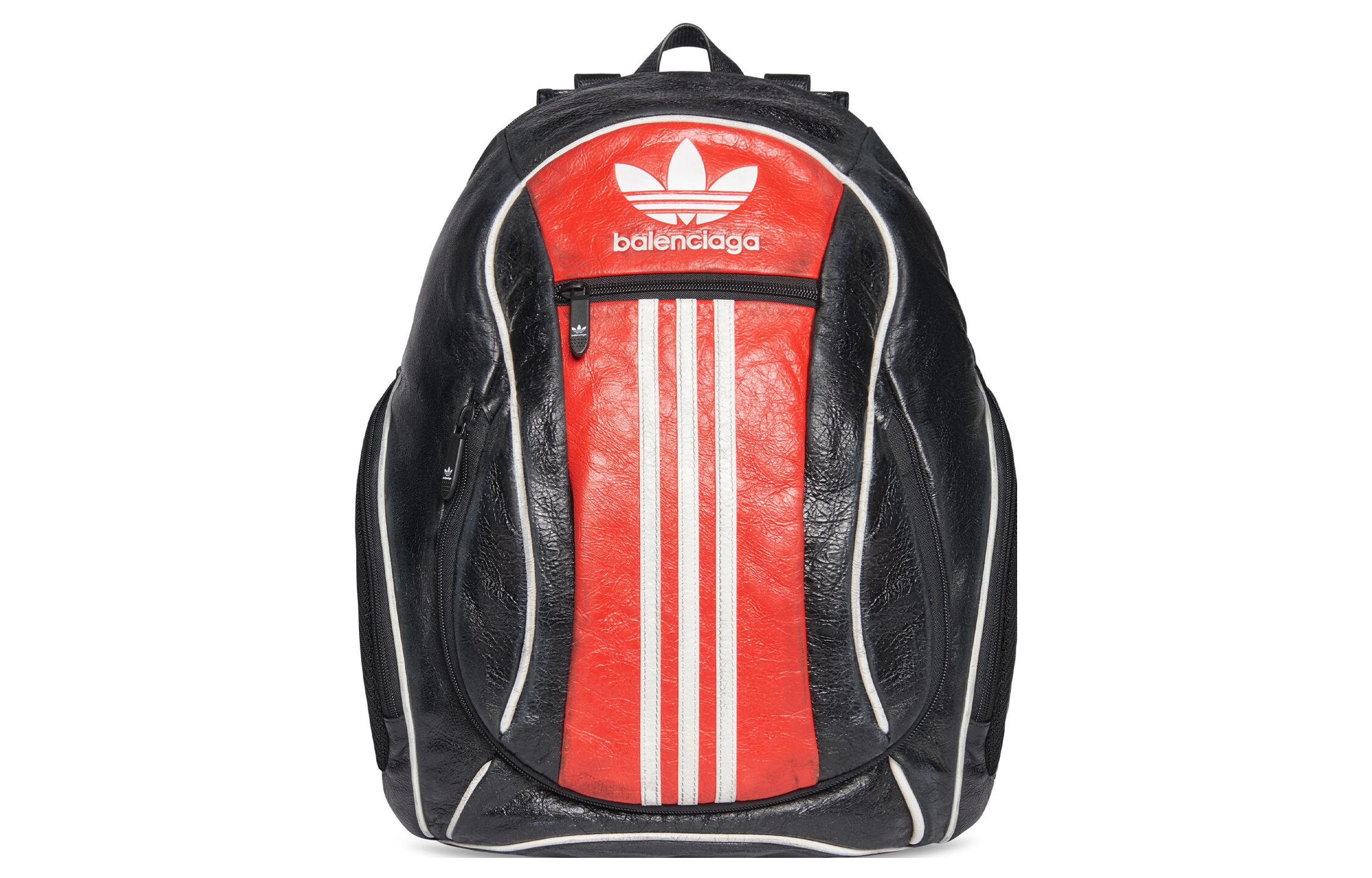 

Balenciaga Рюкзак-трубы из полиамида, коллаборация Adidas, черный/красный, мужской