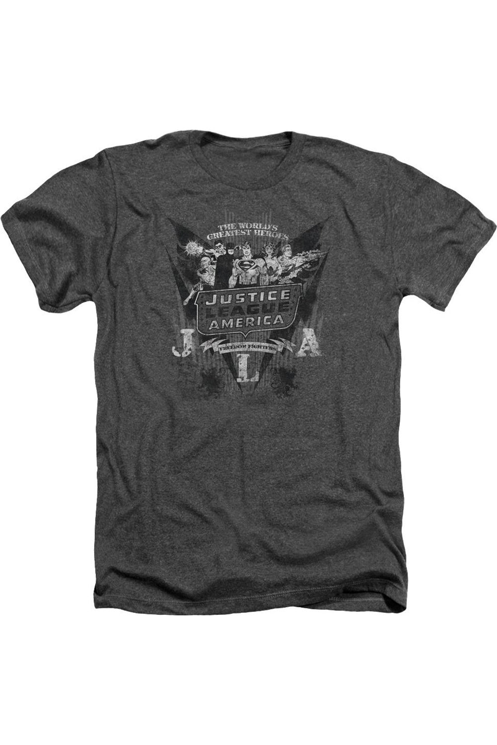

DC Comics Greatest Heroes Adult Heather Tee / Футболка Gildan, цвет charcoal