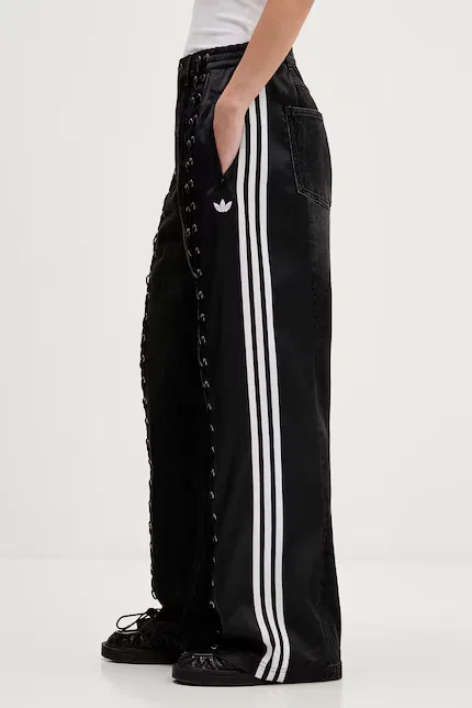 Джинсы прямого кроя с разрезами Adidas Originals, черный — фото 4