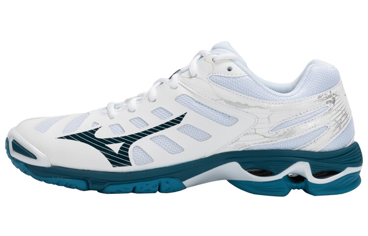 

Mizuno Кроссовки унисекс, White blue silver
