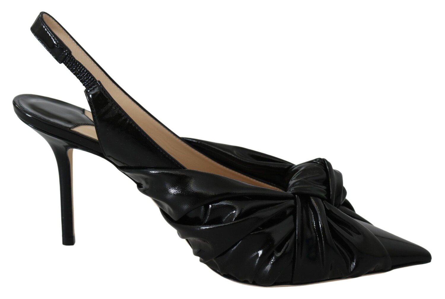Jimmy Choo Элегантные кожаные женские туфли с острым носком, черный — фото 4