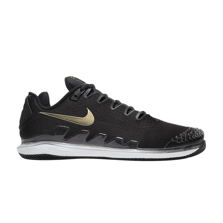 

Кроссовки Air Zoom Vapor X Knit 'Black Metallic Gold', черный